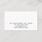 Carte De Visite Personalized Sound Engineer Audio Engineering (Dos)