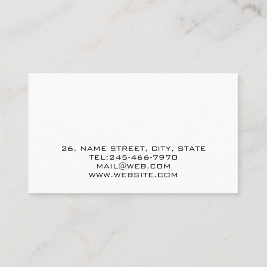 Carte De Visite Personalized Sound Engineer Audio Engineering (Dos)