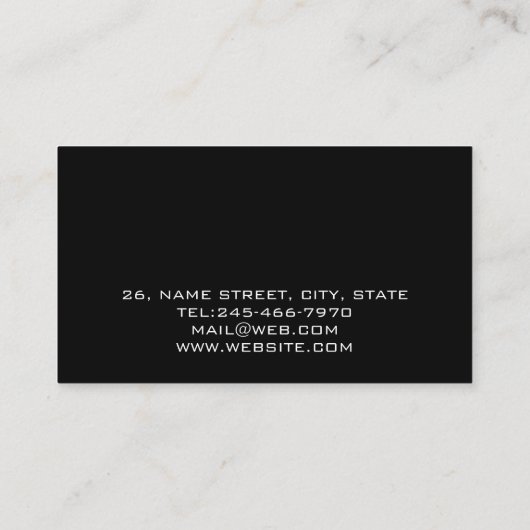 Carte De Visite Personalized Sound Engineer Audio Engineering (Dos)