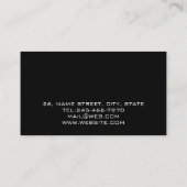 Carte De Visite Personalized Sound Engineer Audio Engineering (Dos)