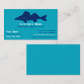 Carte De Visite Personalized Walleye Fishing Guide / Charter  (Devant / Derrière)