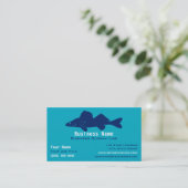 Carte De Visite Personalized Walleye Fishing Guide / Charter  (Debout devant)