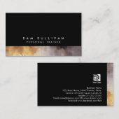 Carte De Visite PersonalTrainer SpécialCompétences Abstrait BrownG (Devant / Derrière)