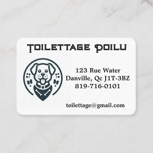 Carte de visite personnalisable (Devant)