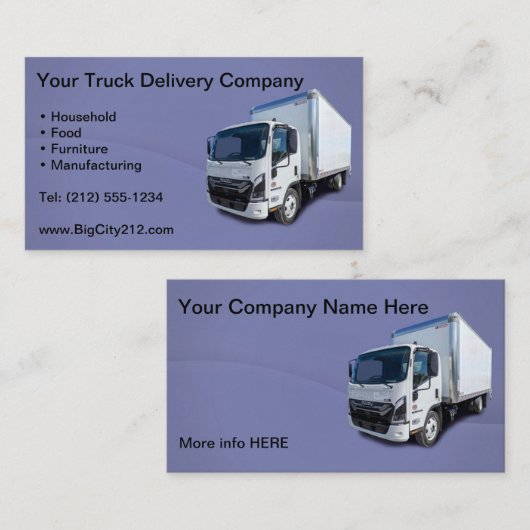 Carte de visite PERSONNALISABLE (Devant / Derrière)