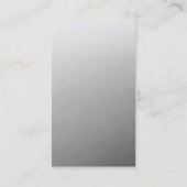 Carte de visite PERSONNALISABLE - Argent (Dos)
