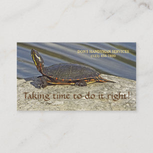 Carte de visite PERSONNALISABLE AVEC TORTLE SUR RO