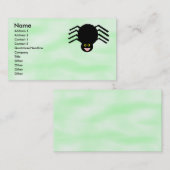 Carte de visite personnalisable Black Spider (Devant / Derrière)