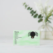 Carte de visite personnalisable Black Spider (Debout devant)