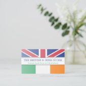 Carte de visite personnalisable British UK & Irish (Debout devant)