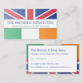 Carte de visite personnalisable British UK & Irish (Devant / Derrière)