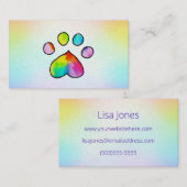 Carte de visite personnalisable coloré (Devant / Derrière)