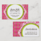 Carte de visite personnalisable de boutique de (Devant / Derrière)