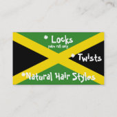 Carte de visite personnalisable de drapeau de la (Dos)