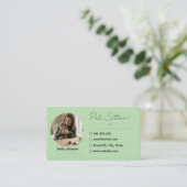 Carte de visite personnalisable de gardien de comp (Debout devant)