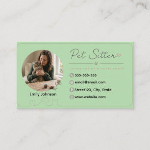 Carte de visite personnalisable de gardien de comp