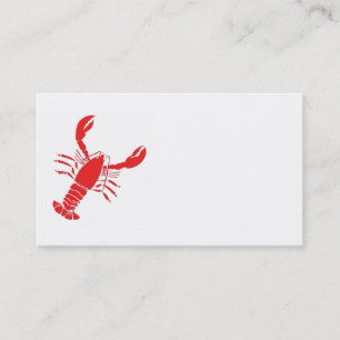 Carte de visite personnalisable de homard