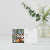 Carte de visite personnalisable de laboratoires de (Debout devant)