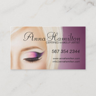 Carte de visite personnalisable de maquilleur