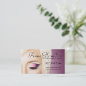Carte de visite personnalisable de maquilleur (Debout devant)
