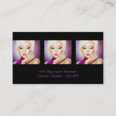 Carte de visite personnalisable de maquilleur (Dos)