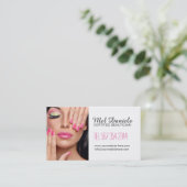 Carte de visite personnalisable de maquilleur (Debout devant)