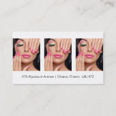 Carte de visite personnalisable de maquilleur (Dos)