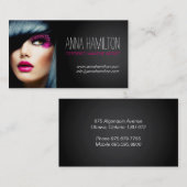 Carte de visite personnalisable de maquilleur (Devant / Derrière)