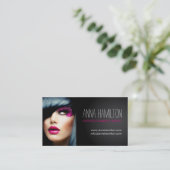 Carte de visite personnalisable de maquilleur (Debout devant)