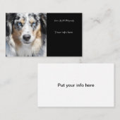 Carte de visite personnalisable de photographie (Devant / Derrière)