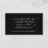 Carte de visite personnalisable de plaine de (Dos)