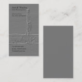 Carte de visite personnalisable de plate-forme de (Devant / Derrière)