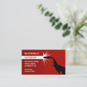 Carte de visite PERSONNALISABLE de soudure (Debout devant)