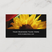 Carte de visite personnalisable de tournesol (Dos)