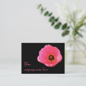 Carte de visite personnalisable de Tulipe rose (Debout devant)