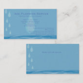 Carte de visite personnalisable de tuyauterie et (Devant / Derrière)