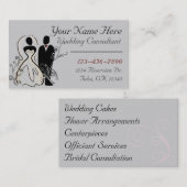 Carte de visite personnalisable de wedding planner (Devant / Derrière)