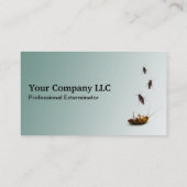 Carte de visite PERSONNALISABLE d'exterminateur (Dos)