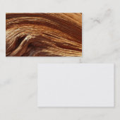 Carte de visite personnalisable, effet en bois (Devant / Derrière)