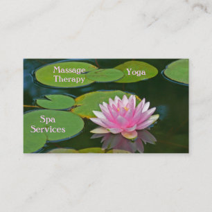 Carte de visite personnalisable, Elegant Lotus Blo