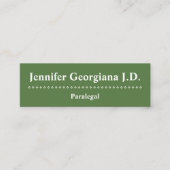 Carte de visite personnalisable et minimal de (Devant)