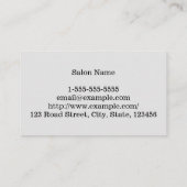 Carte de visite personnalisable et propre de (Dos)