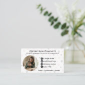 Carte de visite personnalisable garde d’animaux (Debout devant)
