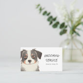 Carte De Visite Personnalisable Grooming pour animaux de compagnie (Debout devant)