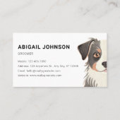 Carte De Visite Personnalisable Grooming pour animaux de compagnie (Dos)