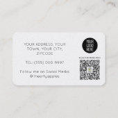 Carte de visite personnalisable – Immobilier et pr (Dos)