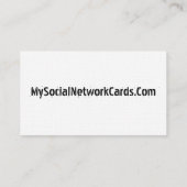 Carte De Visite Personnalisable personnel - Facebook (Dos)