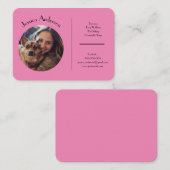 Carte de visite Personnalisable Pour Animaux De Co (Devant / Derrière)