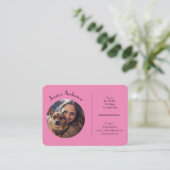 Carte de visite Personnalisable Pour Animaux De Co (Debout devant)