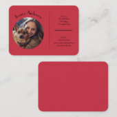 Carte de visite Personnalisable Pour Animaux De Co (Devant / Derrière)